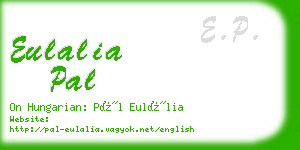 eulalia pal business card